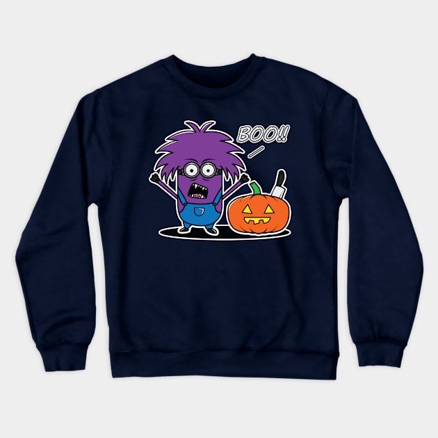 Minion Halloween Crewneck Sweatshirt by mauno31